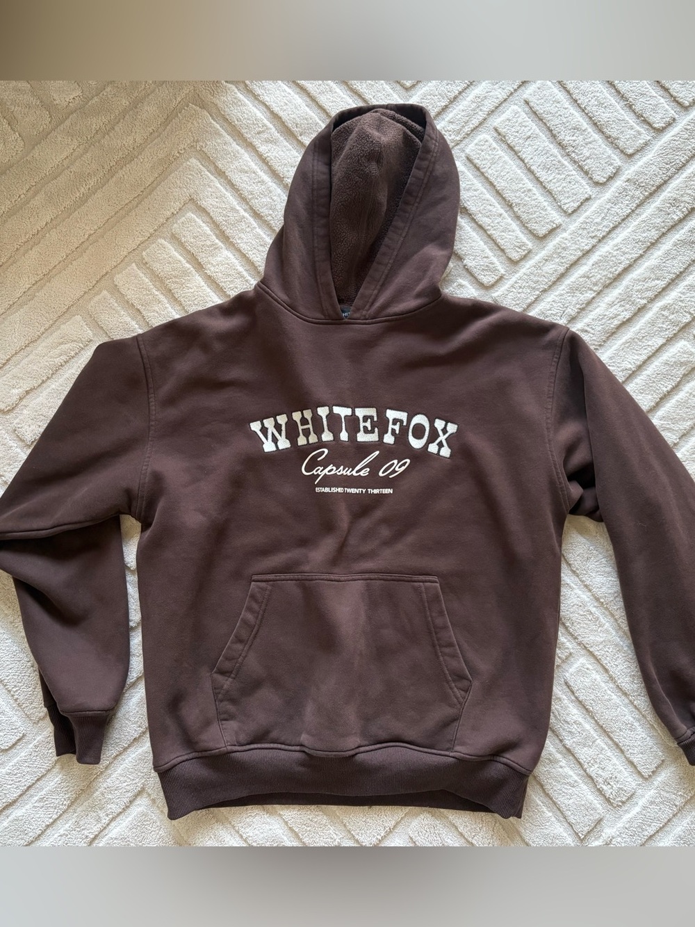 Brown White Fox Sweatsuit (Hoodie & Joggers)